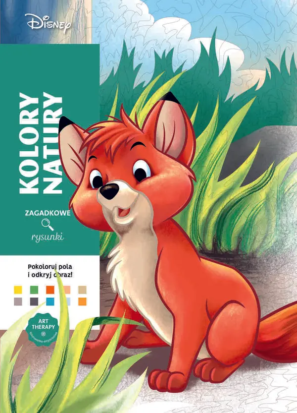 Польська розмальовка "Kolory natury" від Disney