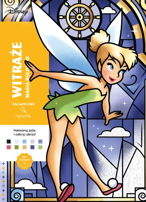 Польська розмальовка "Witraże. Magia kolorów" від Disney