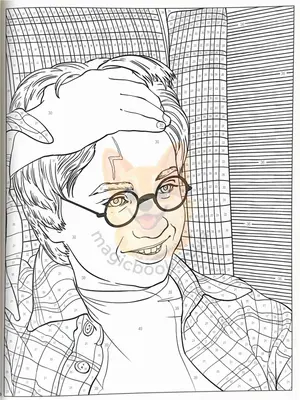 Французька розмальовка "Harry Potter au numéro"