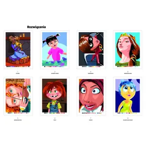 Польська розмальовка "Dziewczęta i kobiety. Najlepsze obrazki" від Disney