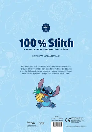 Французька розмальовка "100% Stitch" від Disney