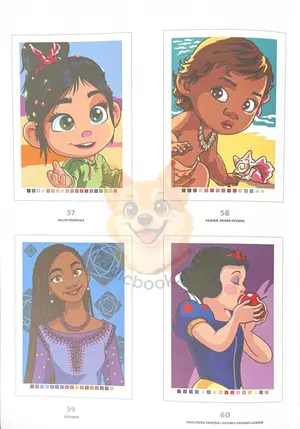 Польська розмальовка "Dziewczęta i kobiety. Najlepsze obrazki" від Disney