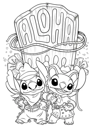 Польська розмальовка "300% Stitch" від Disney