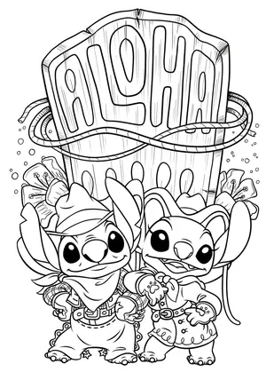 Французька розмальовка "300% Stitch" від Disney