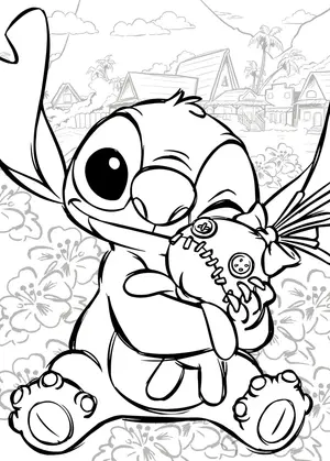 Французька розмальовка "300% Stitch" від Disney
