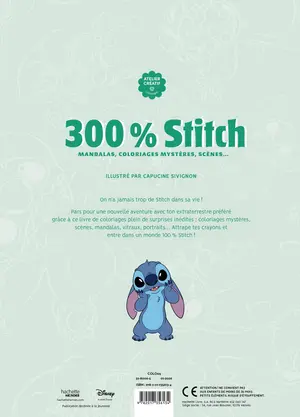 Французька розмальовка "300% Stitch" від Disney