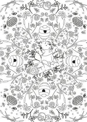 Французька розмальовка "100% Winnie" від Disney