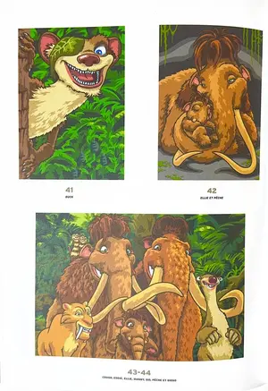 Польська розмальовка "Epoka lodowcowa"