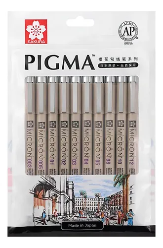 Набір лайнерів Sakura Pigma Micron 10 розмірів