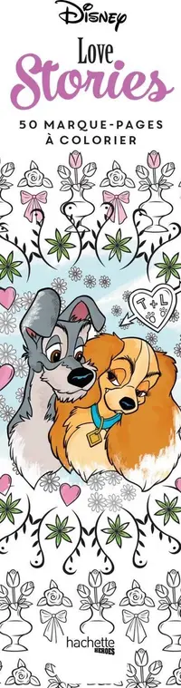 Французька розмальовка-закладка "Love stories" від Disney