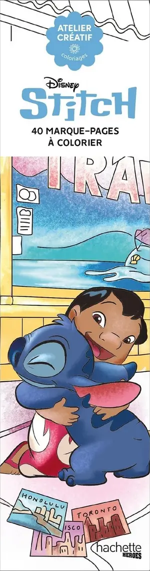 Французька розмальовка-закладка "Stitch" від Disney