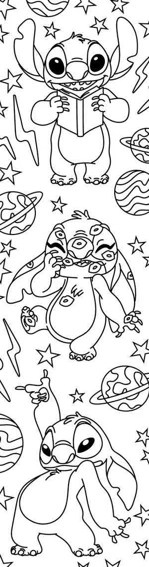 Французька розмальовка-закладка "Stitch" від Disney