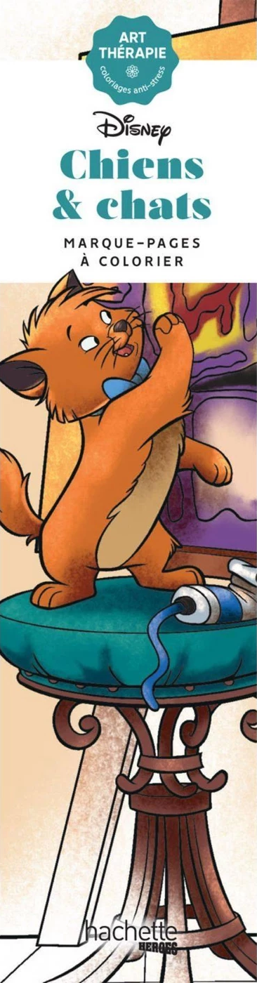 Французька розмальовка-закладка "Chiens et chats" від Disney