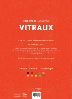 Французька розмальовка "Vitraux" від Disney