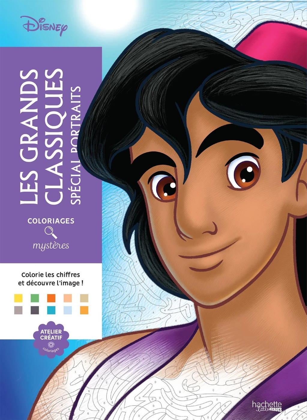 Французька розмальовка "Grands classiques Spécial Portraits" від Disney