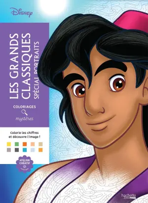 Французька розмальовка "Grands classiques Spécial Portraits" від Disney