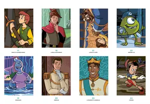 Французька розмальовка "Princes et Héros" від Disney