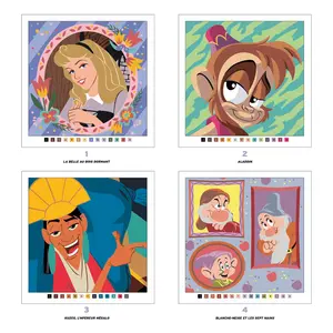 Французька розмальовка "Mystères Portraits" від Disney