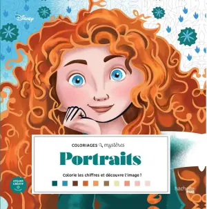 Французька розмальовка "Mystères Portraits" від Disney