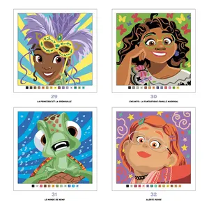Французька розмальовка "Mystères Portraits" від Disney