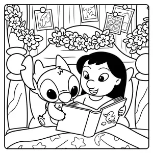 Французька розмальовка Cozy Colo Disney - Stitch & Friends
