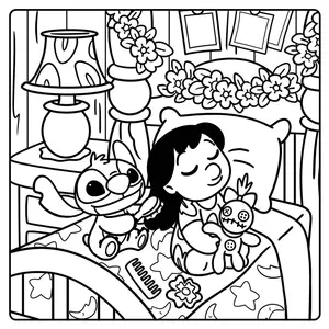 Французька розмальовка Cozy Colo Disney - Stitch & Friends