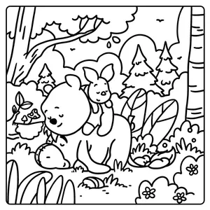 Французька розмальовка Cozy Colo Disney - Winnie l'Ourson