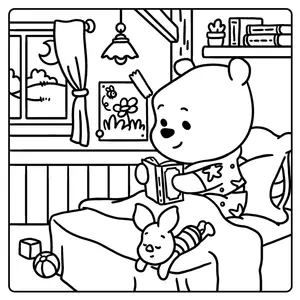 Французька розмальовка Cozy Colo Disney - Winnie l'Ourson