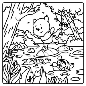Французька розмальовка Cozy Colo Disney - Winnie l'Ourson