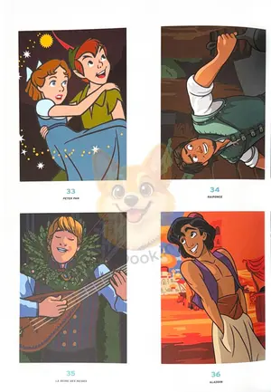 Французька розмальовка "Princes et Héros" від Disney