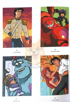 Французька розмальовка "Princes et Héros" від Disney