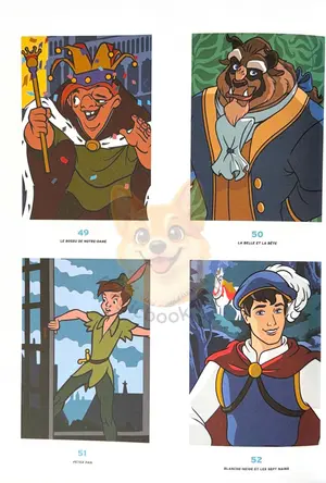Французька розмальовка "Princes et Héros" від Disney