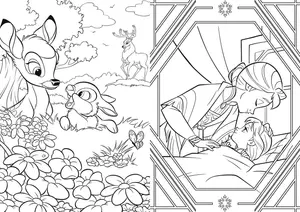 Колекційна Французька розмальовка "300 Coloriages Disney - Volume 3" від Disney