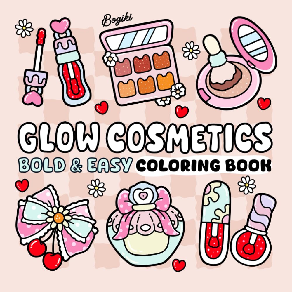 Розмальовка антистрес "Glow Cosmetics bold & easy"