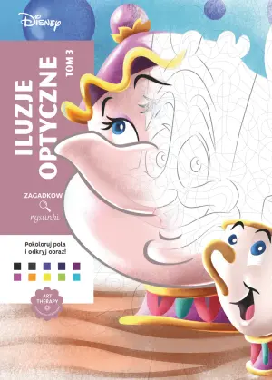 Польська розмальовка "Iluzje optyczne. Tom 3" від Disney