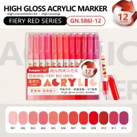 Акрилові ручки Guangna Fiery Red (12 шт.)