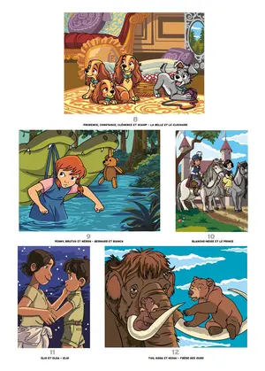  Французька розмальовка "Petits héros" від Disney