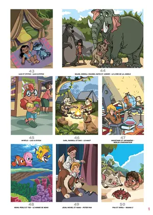  Французька розмальовка "Petits héros" від Disney