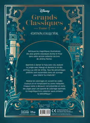 Колекційна Французька розмальовка "Grands classiques Tome 2" від Disney