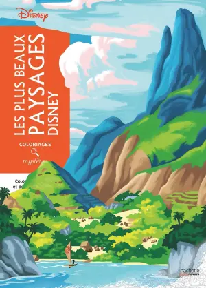 Французька розмальовка "Les plus beaux paysages" від Disney