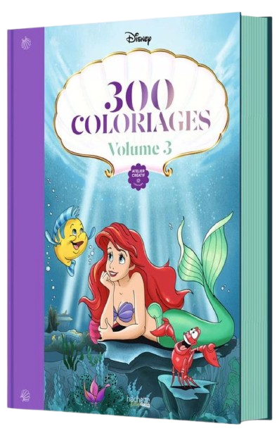 Колекційна Французька розмальовка "300 Coloriages Disney - Volume 3" від Disney
