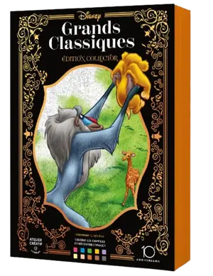 Колекційна Французька розмальовка "Grands classiques Tome 1" від Disney